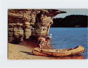 Postcard At The Swallows' Nests, Wisconsin Dells, Wisconsin