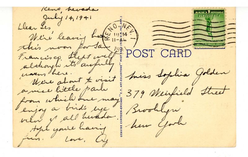 NV - Reno. Virginia Street looking South