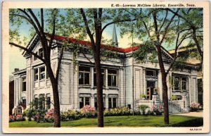 Lawson McGhee Library Knoxville Tennessee TN Landscaped Grounds Trees Postcard