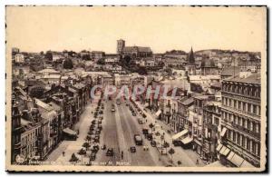 Belgie Belgium Liege Old Postcard Boulevard SAUVENIERE overlooking St Martin