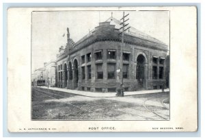 1908 Post Office Building Street View New Bedford Massachusetts MA Postcard