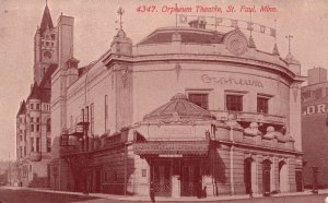 Vintage Postcard 1914 Orpheum Theatre St. Paul Minnesota MN The Acmegraph Pub.