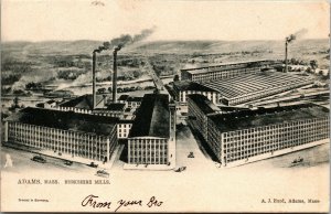 Vtg Adams Massachusetts MA Berkshire Cotton Mills 1906 Raphael Tuck Postcard