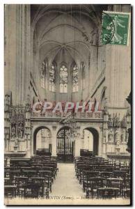 Old Postcard St Florentin of the Interieur & # 39Eglise