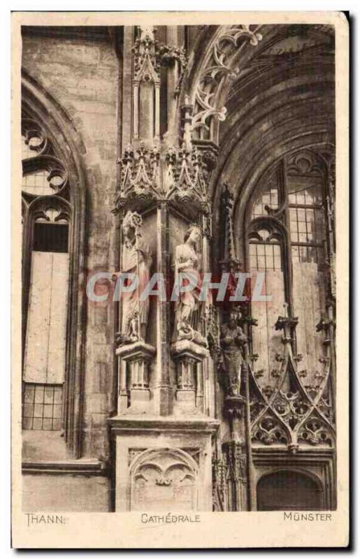 Thann Old Postcard Cathedral