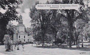 New York Bainbridge Section Of Park Showing Presbyterian Church Dexter Press