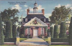 Governor's Palace Garden Williamsburg Virginia 1945