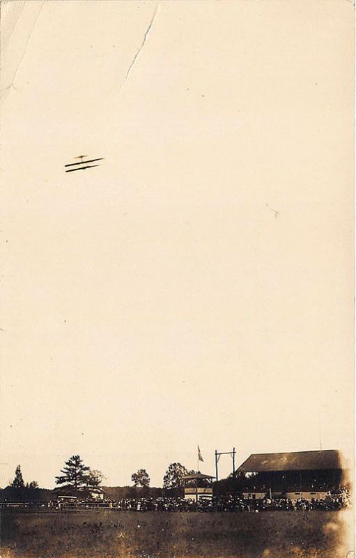 Weymouth MA Airport Airplane N. E. Williams publisher RP Postcard