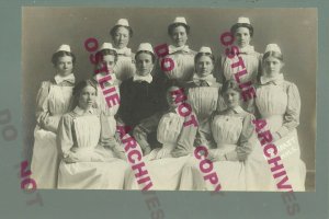 Minneapolis MINNESOTA RPPC 1910 NORWEGIAN HOSPITAL Nursing NURSES Studio NURSE 8
