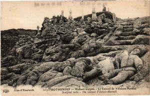 CPA ROTHÉNEUF-Rochers Sculptés-Le Colonel de Villebois-Mareuil (265110)