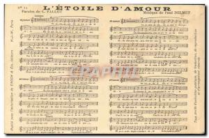 Old Postcard L & # & # 39amour 39Etoile of Fallot Paul Delmet