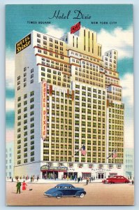 c1940's Hotel Dixie Time Square & Restaurant New York City New York NY Postcard