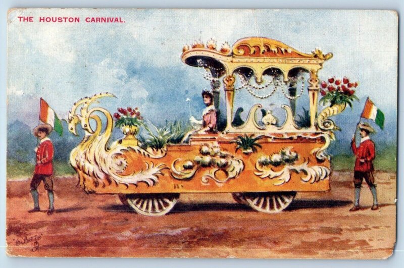 Houston Texas TX Postcard The Houston Carnival 1907 Oilette Raphael Tuck & Sons
