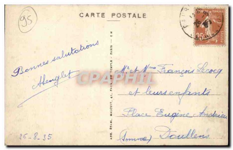 Eaubonne Old Postcard The new church