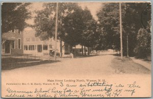 WARNER NH MAIN STREET ANTIQUE POSTCARD