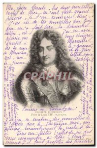 Old Postcard Philippe d & # 39Orleans Frere Louis XV