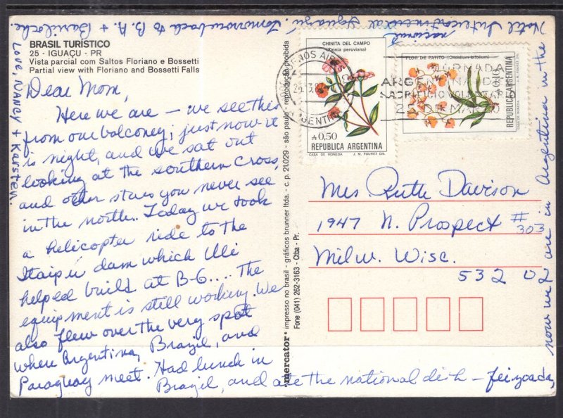 Partial View With Floriano and Bossetti Falls,Brazil BIN