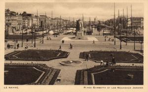 CPA Le HAVRE - Place Gambetta et les Nouveaux Jardins (201270)