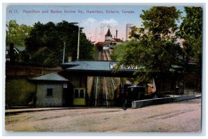 1930 Hamilton and Baron Incline Railway Hamilton Ontario Canada Postcard