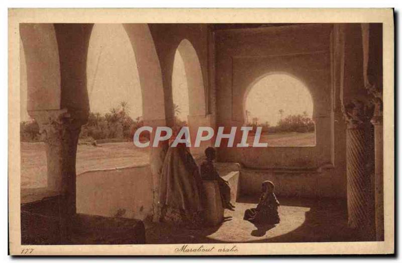 Old Postcard Marabout Arab Children