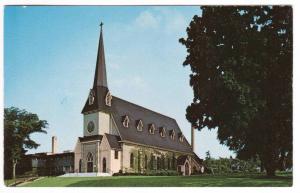 St Francis DeSales Catholic Church Lake Geneva Wisconsin 1960s postcard