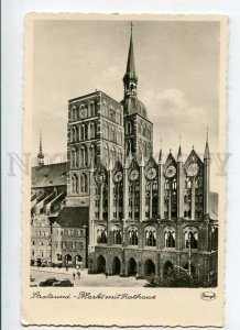 3150990 GERMANY STRALSUND Markt Rathaus Vintage postcard