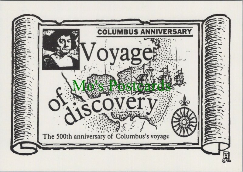 Headline Postcard - 500th Anniverary of Christopher Columbus Voyage  RR10435