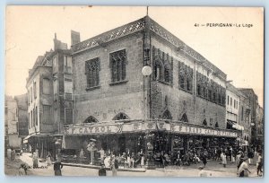 Perpignan Pyrénées-Orientales France Postcard Perpignan La Loge c1910