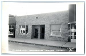 Elburn Illinois IL RPPC Photo Postcard Community Memorial Center c1950's