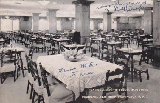 Woodworth Lothrop Main Store Tea Room Washington D C