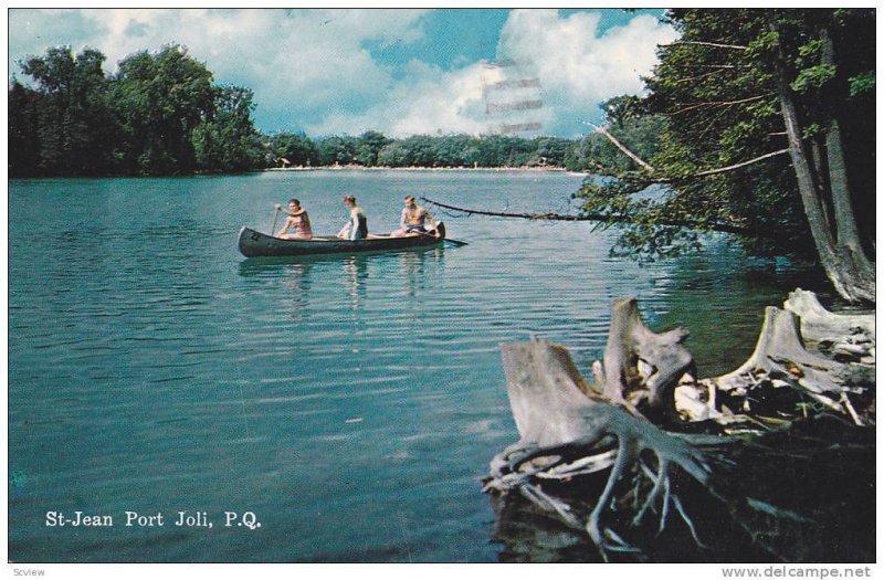 Canoeing, St-Jean Port Joli, Quebec, Canada, PU-1967
