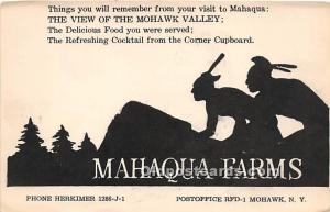 Mahaqua Farms Mohawk Valley, NY, USA Indian Unused 