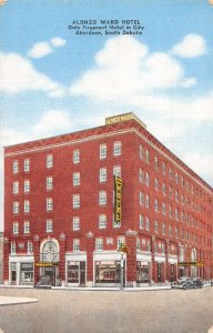 Aberdeen South Dakota Alonzo Ward Hotel Vintage Postcard AA41073