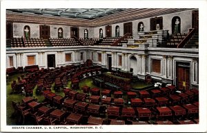 Senate Chamber US Capitol Washington DC WB Postcard UNP VTG Unused Vintage 