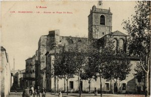 CPA Narbonne Eglise et Plan St.Paul FRANCE (1013082)