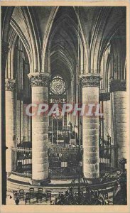 Postcard Old Cathedral of Reims View Interior