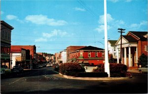 Vtg Milford Delaware DE Walnut Street View Looking North 1950s Postcard