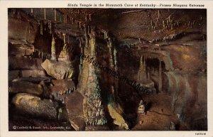 Hindu Temple in Mammoth Cave of Kentucky Frozen Niagara Entrance Postcard PC265