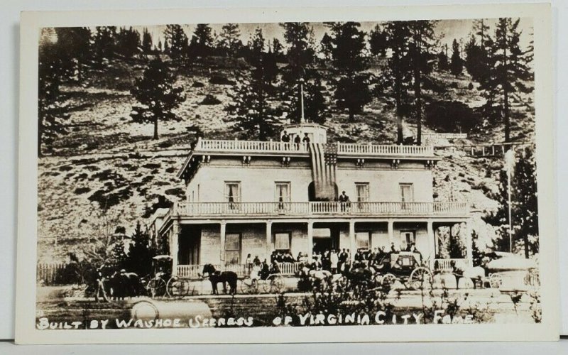Nevada, NV, Carson City Bowers Mansion Real Photo Postcard P6