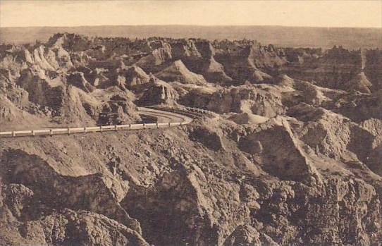 East Side Of Pinnacles Badlands Nat Monument South Dakota Albertype