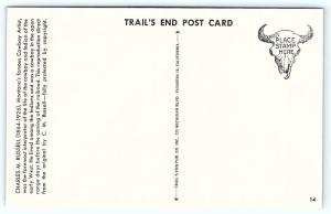 Postcard A/S 1952 Trail's End Artist Charles M Russell White Man's Skunk Wagon