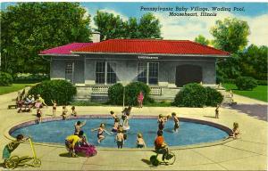 Pennsylvania Baby Village - Wading Pool - Mooseheart IL, Illinois - pm 1971
