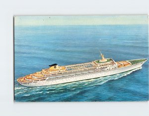 Postcard Home Lines S/S OceanicCruise Ship