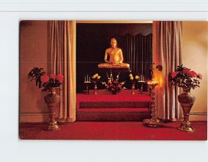 Postcard Washington Buddhist Vihara Shrine Room, Washington, DC