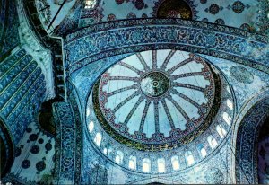 Turkey Istanbul Interior Of Blue Mosque