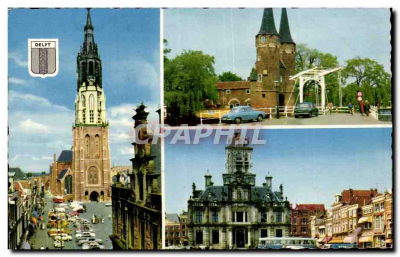 Old Postcard Delft Netherlands