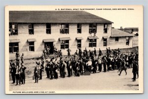 Future Soldiers Arriving At Army Cantonment Camp Dodge Des Moines Iowa IA WWI