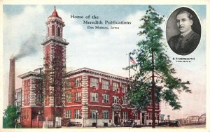 Vintage Postcard Home Merideth Publications Fireproof Plant Des Moines Iowa IA