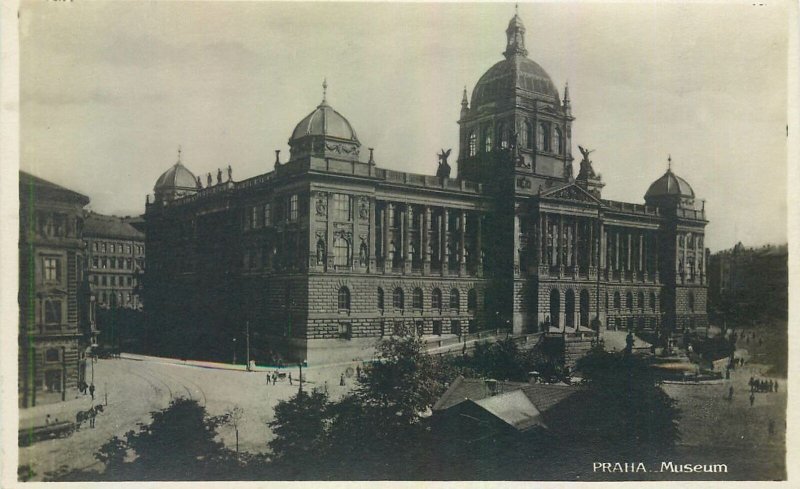 Postcard Czech Republic Prague museum