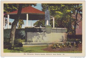 War memorial, Victoria Square , Amherst , Nova Scotia , Canada , 30-40s